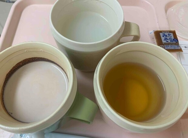 食道がんの術後、四日間の絶食後に最初に食べた流動食