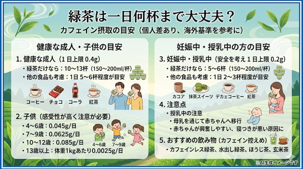 緑茶は一日何杯まで大丈夫？
