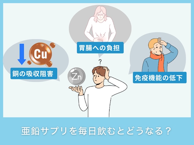 亜鉛サプリを毎日飲むとどうなる？