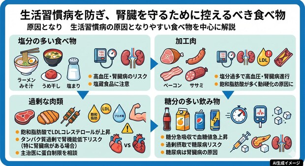 腎臓に悪い食べ物