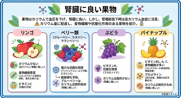腎臓に良い果物