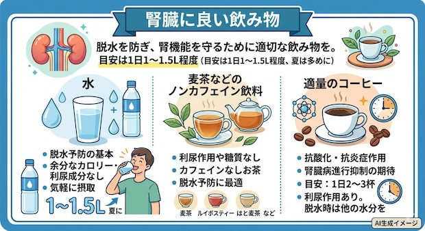 腎臓に良い飲み物