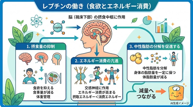 レプチンの働き(役割)