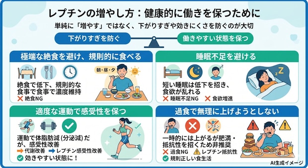 レプチンの増やし方