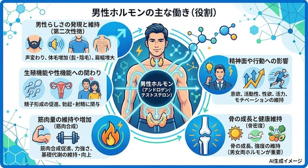 男性ホルモンの働き（役割）