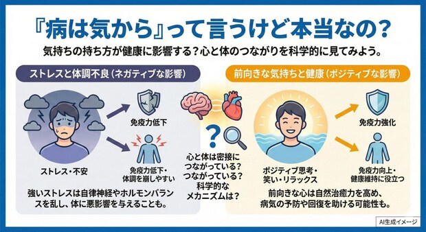 「病は気から」って言うけど本当なの?