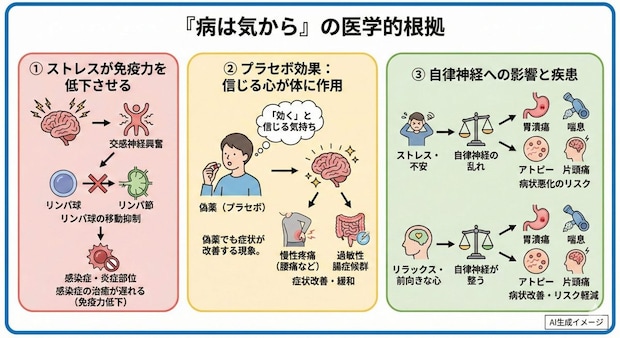 「病は気から」の医学的根拠