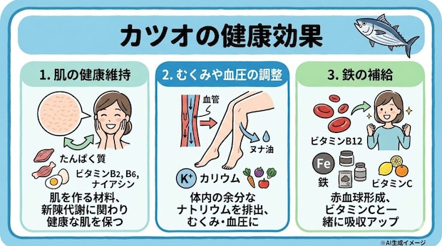 カツオの健康効果