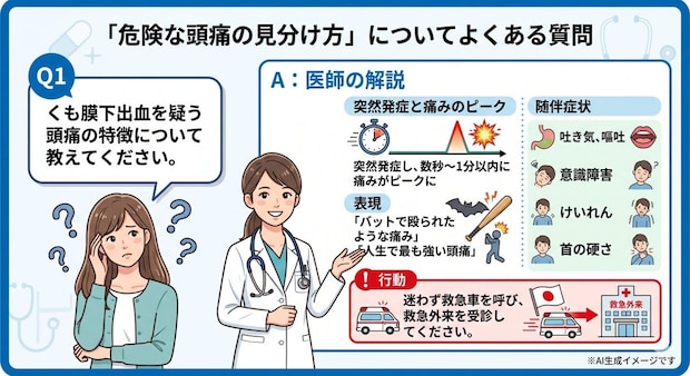 「危険な頭痛の見分け方」についてよくある質問
