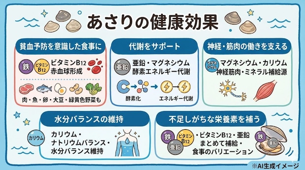 あさりの健康効果