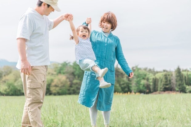 仲の良さそうな家族