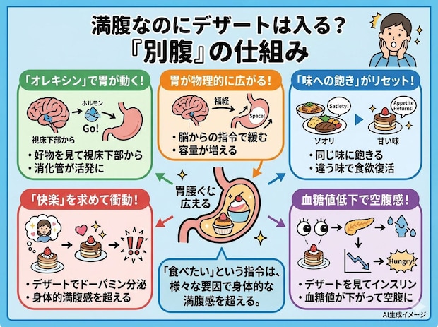 別腹が起きる仕組み
