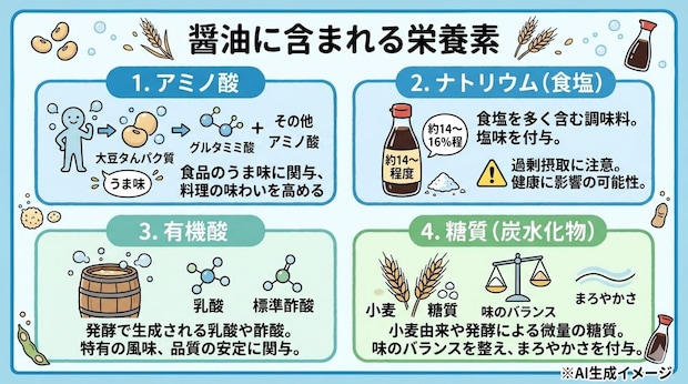 醤油に含まれる栄養素