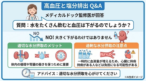 「高血圧と塩分排出」についてよくある質問