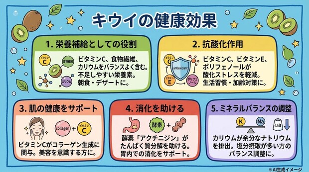 キウイの健康効果