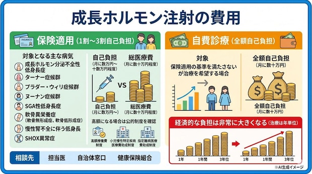 成長ホルモン注射の費用