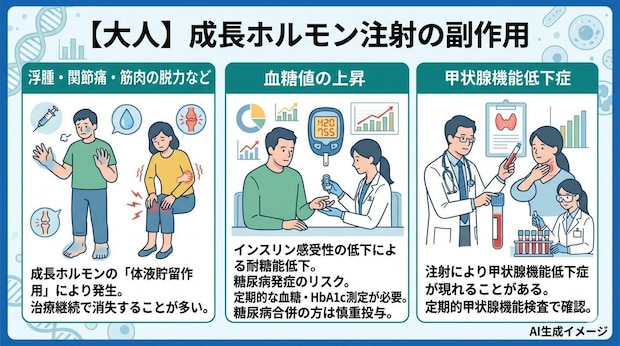 【大人】成長ホルモン注射の副作用