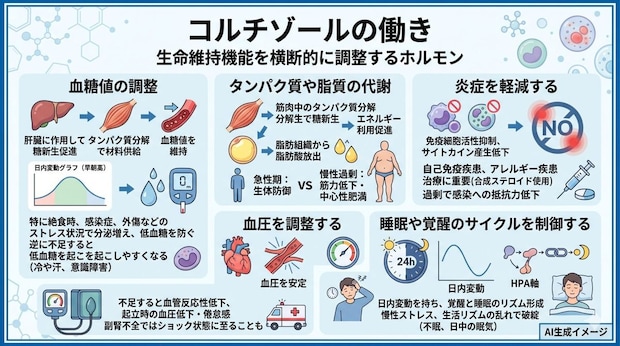 コルチゾールの働き