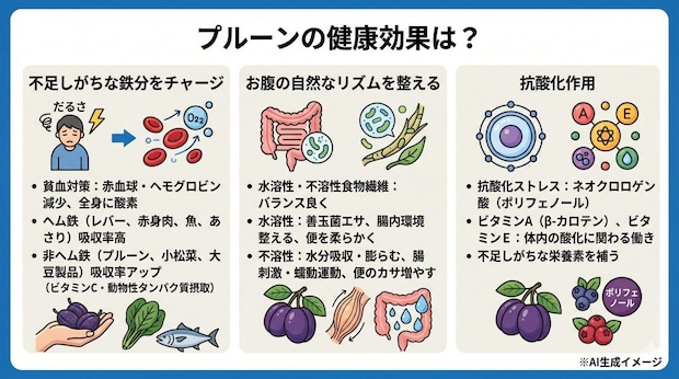 プルーンの健康効果は？