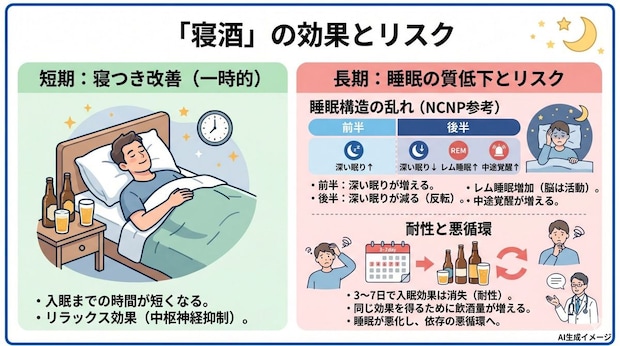 寝酒に効果はあるの？