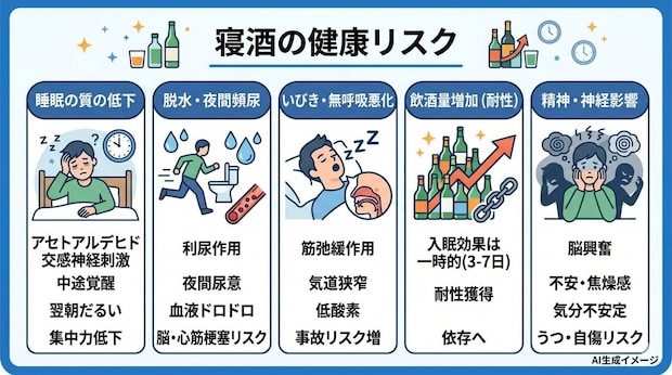 寝酒の健康リスク