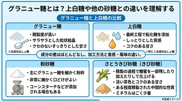 グラニュー糖とは？