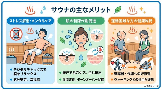 サウナのメリット