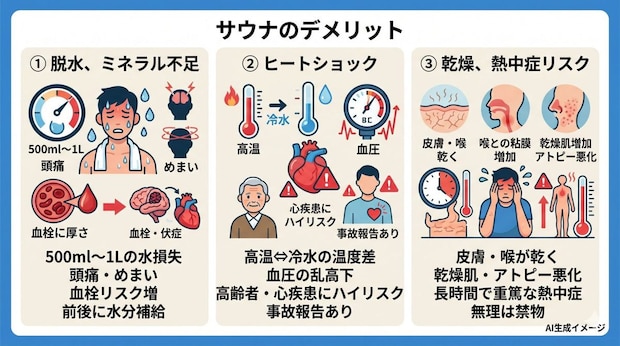 サウナのデメリット