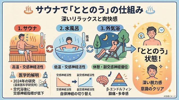 「サウナ」で「ととのう」とはどういうこと？