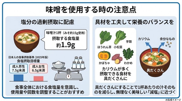 味噌を使用する時の注意点