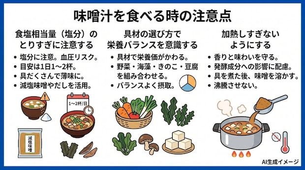 味噌汁を食べる時の注意点