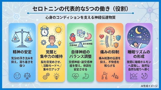 セロトニンの働き（役割）