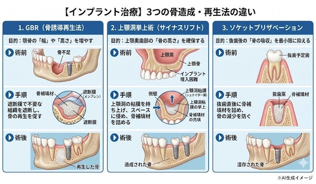 「骨造成治療」の種類