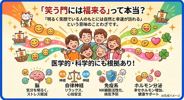 「笑う門には福来る」って言うけど本当なの？