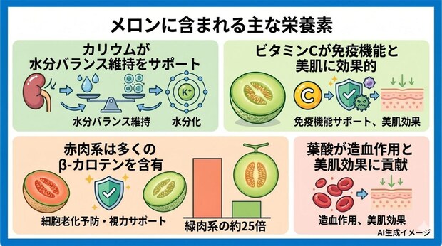 メロンに含まれる栄養素