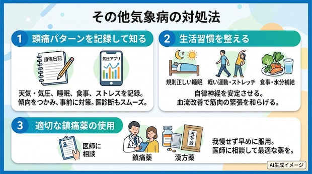 その他気象病の対処法