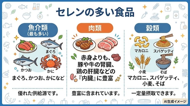 セレンの多い食品
