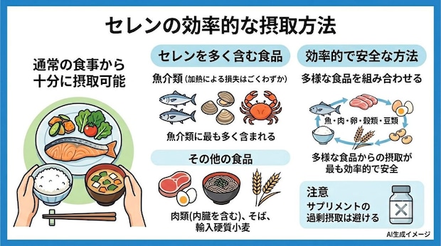 セレンの効率的な摂取方法