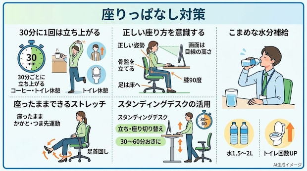 座りっぱなし対策