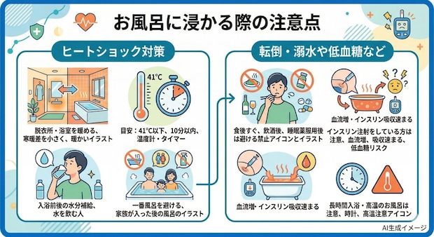 お風呂に浸かる際の注意点
