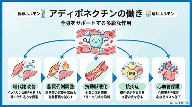 アディポネクチンの働き