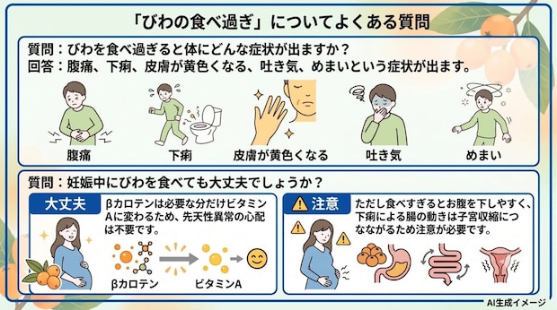 「びわの食べ過ぎ」についてよくある質問