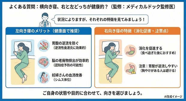 「仰向け・うつ伏せ・横向き」についてよくある質問