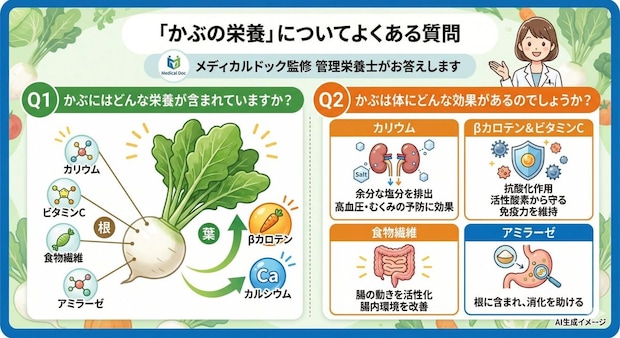 「かぶの栄養」についてよくある質問