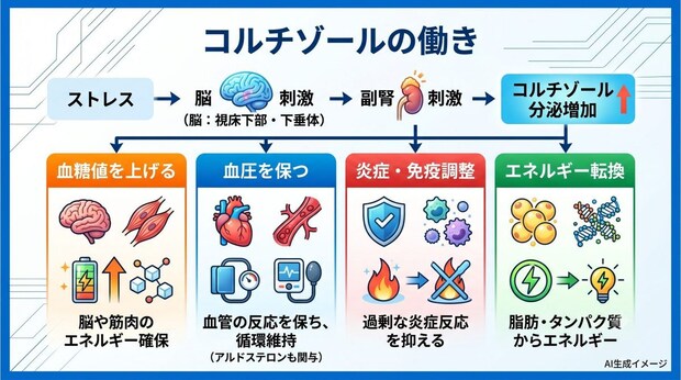 コルチゾールの働き