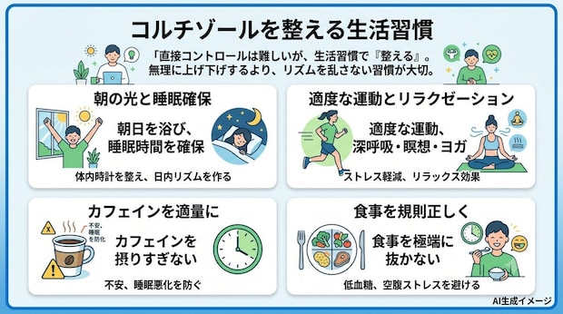 コルチゾールの分泌を上手にコントロールする方法