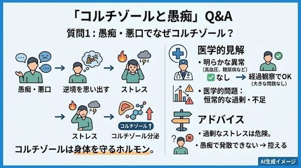 「コルチゾールと愚痴」についてよくある質問