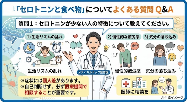 「セロトニンと食べ物」についてよくある質問