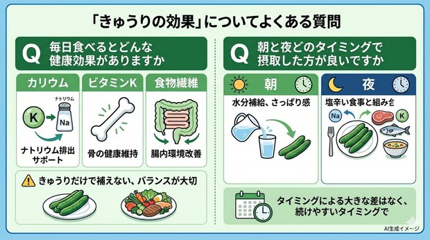 「きゅうりの効果」についてよくある質問