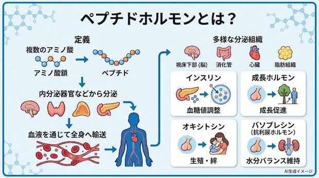「ペプチドホルモン」とは？